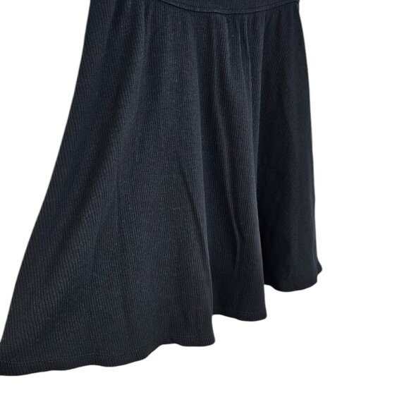Hollister Womens Ribbed Flowy Mini Skirt, Pull On, Black, Basics, Size Small - Picture 3 of 7